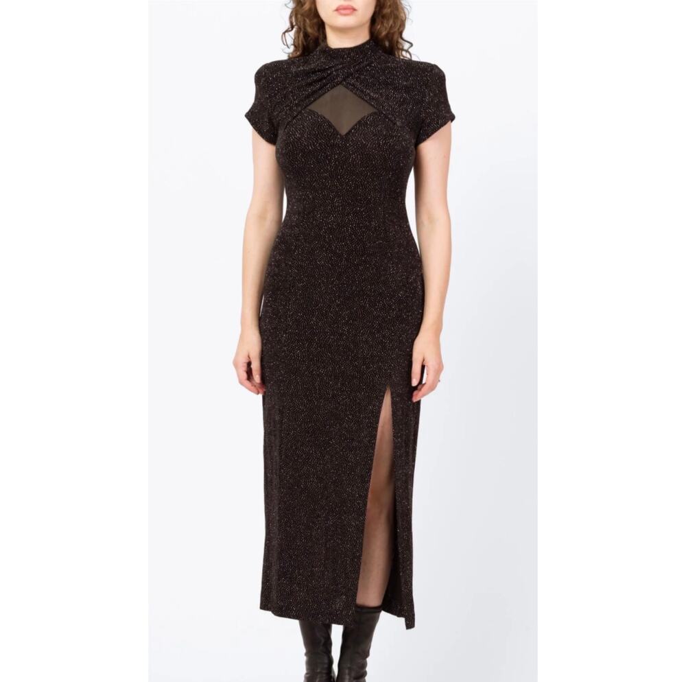 Night Way Collections Vintage Whimsigoth Maxi Dress Sparkly Witchy HOCO Size 10